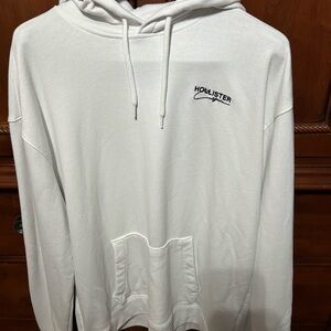 Men’s Hollister white soft hoodie. Xl